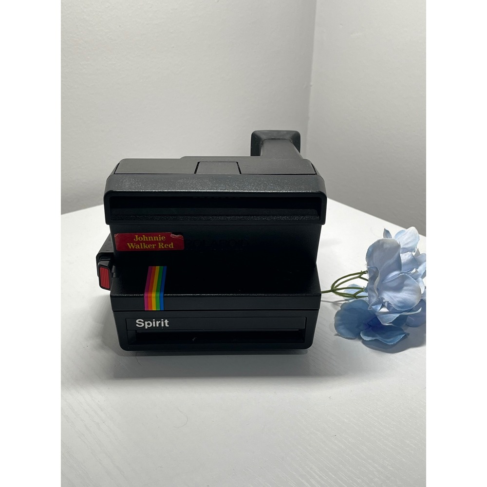 Vintage Polaroid‎ Spirit 600 Land Camera Black Johnnie Walker Red Promo